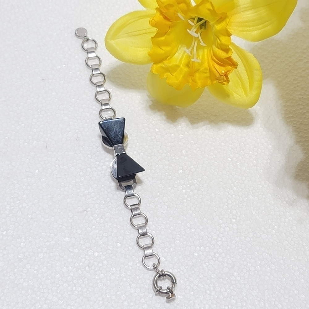 MARC BY MARC JACOBS BRACELET SILVER/BLACK COLOR